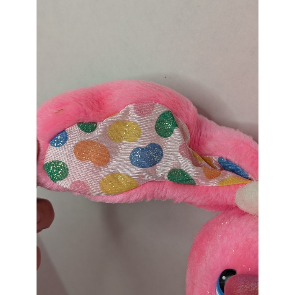 Vintage 1989 Yum Yum Pink Bunny Plush Cookie Candy Hearts Valentine Stuffed - Picture 4 of 13